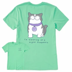 Women's Quirky Higher Frequency Exotic Cat Short SleeveTee