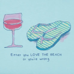 Women's Quirky Love The Beach Sleeveless High-Low Crusher Tank -Clothes Style Shop Womens Quirky Love the Beach Sleeveless HighLow Crusher Tank 118936 2 lg