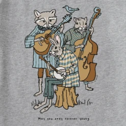 Women's Quirky May You Stay Young Forever Short SleeveTee -Clothes Style Shop Womens Quirky May You Stay Young Forever Short Sleeve Crusher Tee 116052 2 lg