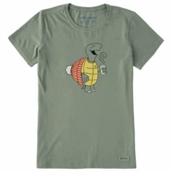 Women's Quirky Warmly Dressed Turtle BrewCrusher Tee