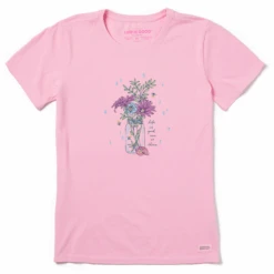 Women's Rain Or Shine Flower Jar Short SleeveTee