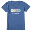 Women's Rally Sand Dollars Short SleeveVee -Clothes Style Shop Womens Rally Sand Dollars Short Sleeve Crusher Vee 118269 1 lg