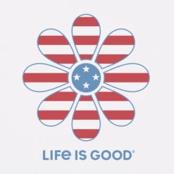 Women's Red White And Daisy High-Low Crusher Tank -Clothes Style Shop Womens Red White and Daisy High Low Crusher Tank 94868 2 lg