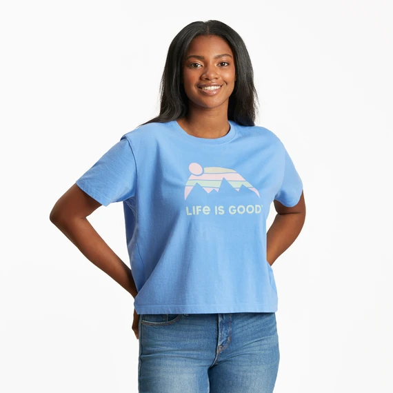 Women's Retro MountainsBoxy Crusher Tee 3 Women's Retro MountainsBoxy Crusher Tee