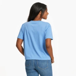 Women's Retro MountainsBoxy Crusher Tee 8 Women's Retro MountainsBoxy Crusher Tee -Clothes Style Shop Womens Retro Mountains Short Sleeve Boxy Crusher Tee 90276 3 lg