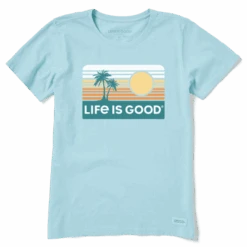 Women's Retro Palm Crusher-Lite Crew