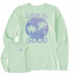 Women's Retro Palms Long Sleeve Crusher-LITE Tee