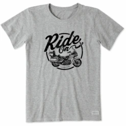 Women's Ride On Motorcycle Short SleeveTee