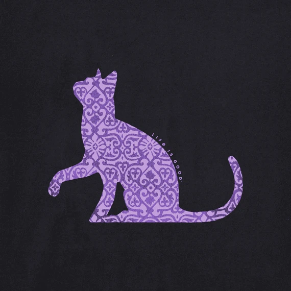Women's Royal Cat Short Sleeve Tee 4 Women's Royal Cat Short Sleeve Tee - Image 2