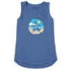 Women's Sand Dollar Beach Scene Sleeveless High-LowTank
