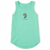 Women's Sea Horse Sleeveless High-Low Crusher Tank -Clothes Style Shop Womens Sea Horse Sleeveless HighLow Crusher Tank 96843 1 lg