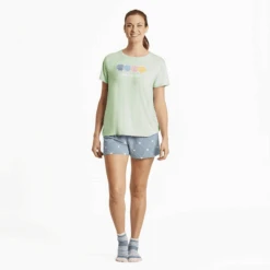 Women's Seashell Spectrum Lightweight Sleep Tee 9 Women's Seashell Spectrum Lightweight Sleep Tee -Clothes Style Shop Womens Seashell Spectrum Lightweight Sleep Tee 89100 4 lg