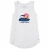 Women's She Gone Fishing Sleeveless High-LowTank -Clothes Style Shop Womens She Gone Fishing Sleeveless HighLow Crusher Tank 110898 1 lg