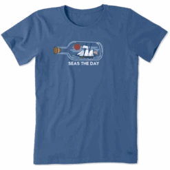 Women's Ship In A Bottle Short Sleeve Tee