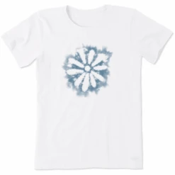 Women's Simple Dairy Shibori Short SleeveTee