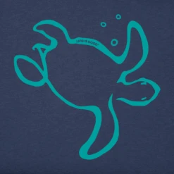 Women's Simple Sea Turtle Sleeveless High-Low Crusher Tank -Clothes Style Shop Womens Simple Sea Turtle Sleeveless HighLow Crusher Tank 90608 2 lg