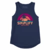 Women's Simplify Sun & Palms Sleeveless High-Low Crusher Tank