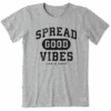 Women's Spread Good Vibes Athletic Crusher Tee -Clothes Style Shop Womens Spread Good Vibes Athletic Crusher Tee 73802 1 lg