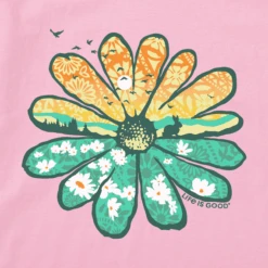 Women's Spring Daisy High-Low Crusher Tank -Clothes Style Shop Womens Spring Daisy High Low Crusher Tank 94030 2 lg