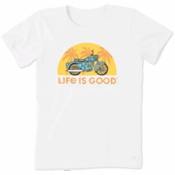 Women's Stay Golden Motorcycle Crusher Tee