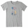 Women's Storybook Winnie & P Flag Balloons Short SleeveTee