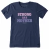 Women's Strong As A Mother Short SleeveTee -Clothes Style Shop Womens Strong as a Mother Short Sleeve CrusherLITE Tee 104117 1 lg