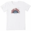 Women's Sunflower USA Short SleeveTee -Clothes Style Shop Womens Sunflower USA Short Sleeve Crusher Tee 98030 1 lg