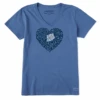 Women's Super Heart Short SleeveVee
