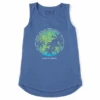 Women's Superpower Mandala Palms Sleeveless High-Low Crusher Tank