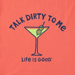Women's Talk Dirty To Me Martini Sleeveless High-LowTank -Clothes Style Shop Womens Talk Dirty to Me Martini Sleeveless HighLow Crusher Tank 104656 2 lg