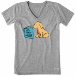 Women's The Best Things Are RescuedCrusher Vee