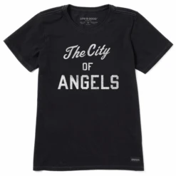 Womens The City Of Angels Crusher-Lite Crew