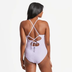 Women's Three Daisies Tie-Back Scoop One Piece Swimsuit 7 Women's Three Daisies Tie-Back Scoop One Piece Swimsuit -Clothes Style Shop Womens Three Daisies TieBack Scoop One Piece Swimsuit LG12107 3 lg