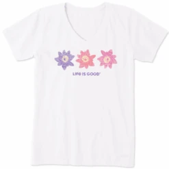 Women's Three Lillies Short Sleeve Vee