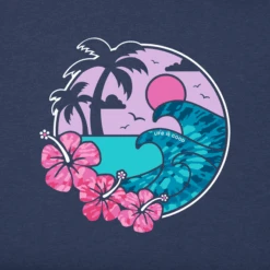 Women's Tie Dye Big Waves Sleeveless High-Low Crusher Tank -Clothes Style Shop Womens Tie Dye Big Waves Sleeveless HighLow Crusher Tank 89959 2 lg