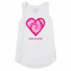 Women's Tie Dye Heart Love High-Low Crusher Tank