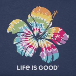 Women's Tie Dye Hibiscus Sleeveless High-Low Tank -Clothes Style Shop Womens Tie Dye Hibiscus Sleeveless HighLow Crusher Tank 82989 2 lg