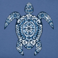 Women's Tie Dye Indigo Tribal Turtle Sleeveless High-LowTank -Clothes Style Shop Womens Tie Dye Indigo Tribal Turtle Sleeveless HighLow Crusher Tank 111799 2 lg