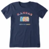 Women's Tie Dye Kansas Crusher Tee -Clothes Style Shop Womens Tie Dye Kansas Crusher Tee 84658 1 lg
