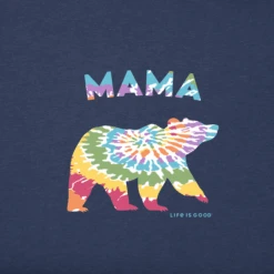 Clothes Style Shop -Clothes Style Shop Womens Tie Dye Mama Bear Short Sleeve CrusherLITE Tee 90266 2 lg