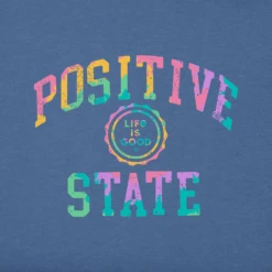 Women's Tie Dye Positive State Sleeveless High-Low Crusher Tank -Clothes Style Shop Womens Tie Dye Positive State Sleeveless HighLow Crusher Tank 89941 2 lg