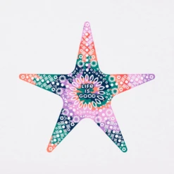 Women's Tie Dye Primal Starfish Sleeveless High-Low Crusher Tank -Clothes Style Shop Womens Tie Dye Primal Starfish Sleeveless HighLow Crusher Tank 89970 2 lg