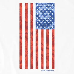 Women's Tie Dye USA Flag Sleeveless High-Low Crusher Tank -Clothes Style Shop Womens Tie Dye USA Flag Sleeveless HighLow Crusher Tank 111804 2 lg