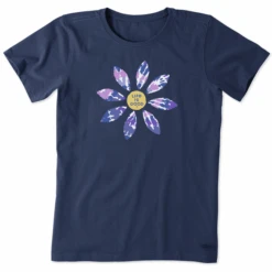 Women's Tie Dye Wildfower Short Sleeve Tee