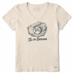 Women's 'Tis The Season Baseball Glove Crusher Vee