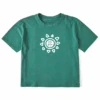 Women's Tribal SunBoxy Crusher Tee -Clothes Style Shop Womens Tribal Sun Short Sleeve Boxy Crusher Tee 102883 1 lg
