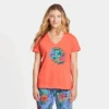 Women's Tropical Hibiscus Palm Coin Snuggle Up Relaxed Sleep Vee 1 Women's Tropical Hibiscus Palm Coin Snuggle Up Relaxed Sleep Vee -Clothes Style Shop Womens Tropical Hibiscus Palm Coin Snuggle Up Relaxed Sleep Vee 78149 1 lg