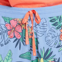 Women's Tropical Hibiscus Pattern Snuggle Up Sleep Jogger -Clothes Style Shop Womens Tropical Hibiscus Pattern Snuggle Up Sleep Jogger 77655 5 lg