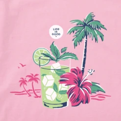 Women's Tropical Mojito Sleeveless High-LowTank -Clothes Style Shop Womens Tropical Mojito Sleeveless HighLow CrusherLITE Tank 101500 2 lg