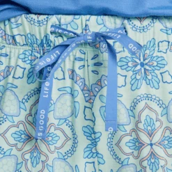 Women's Turtle Mandala Pattern Lightweight Sleep Pant -Clothes Style Shop Womens Turtle Mandala Pattern Lightweight Sleep Pant 99684 3 lg